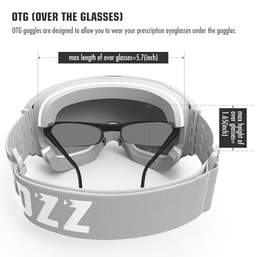 COPOZZ แว่นตาสกีแม่เหล็กพร้อมเ - Ski Goggles Magnetic Quick Change Lens บทวิจารณ์และราคา