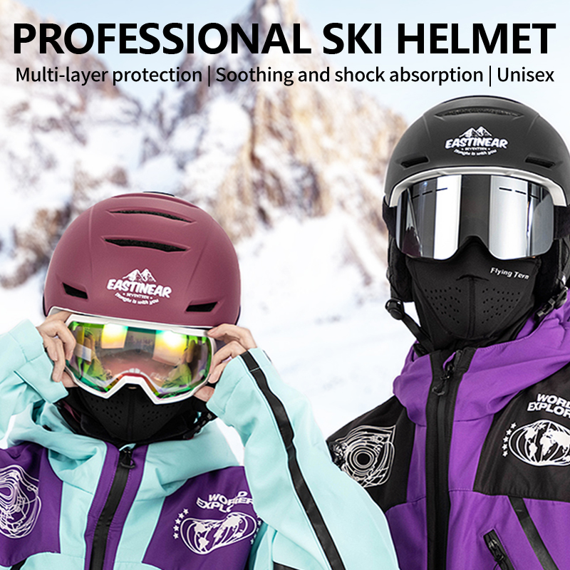 หมวกกันน็อคสกี Unisex ใหม่ของ  - Ski Helmet With Integrated Visor บทวิจารณ์และราคา