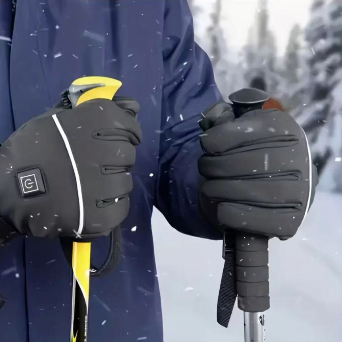 ถุงมืออุ่นไฟฟ้าแบบชาร์จไฟได้ 5 - Heated Ski Gloves Battery Waterproof บทวิจารณ์และราคา