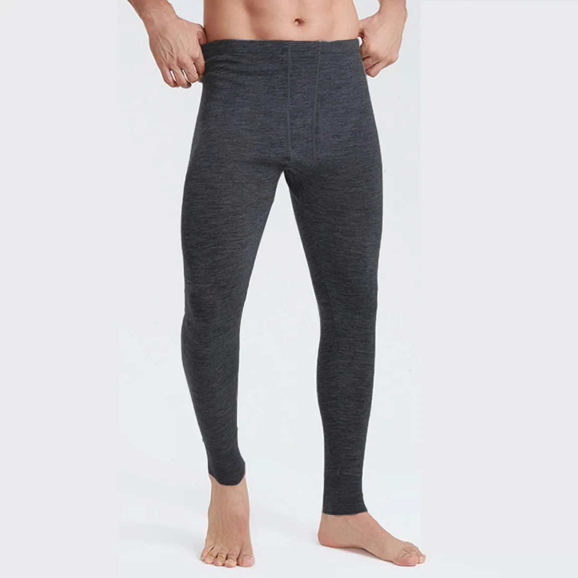 ขนสัตว์ Merino 100% Men's Long - Merino Wool Base Layer Thermal Underwear บทวิจารณ์และราคา