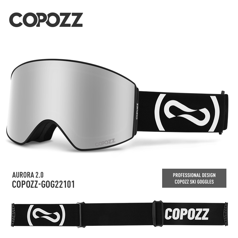 COPOZZ แม่เหล็กแว่นตาสกี UV400 - Ski Goggles Magnetic Quick Change Lens บทวิจารณ์และราคา