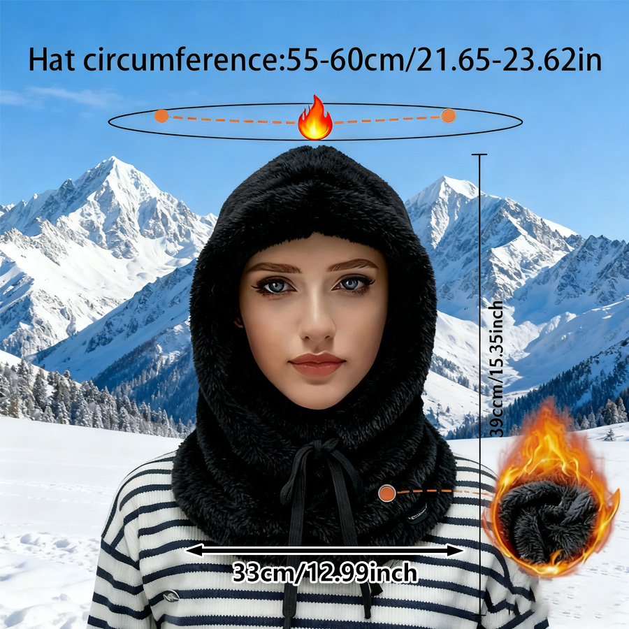 หมวกคลุมหน้าสำหรับฤดูหนาว ใช้ไ - Balaclava Ski Mask Windproof Fleece บทวิจารณ์และราคา