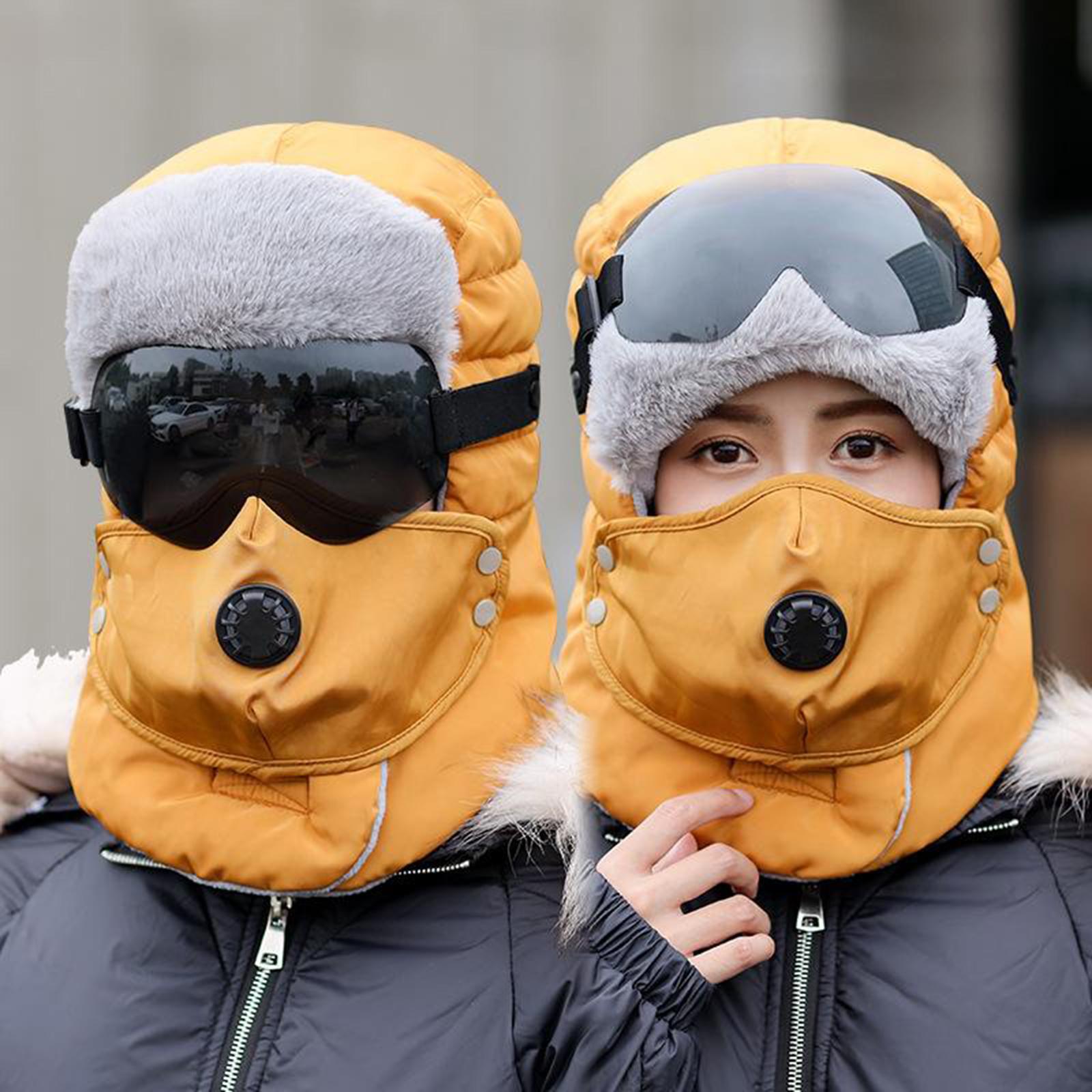 หมวกกันหนาวกลางแจ้ง หมวกคลุมหน - Balaclava Ski Mask Windproof Fleece บทวิจารณ์และราคา