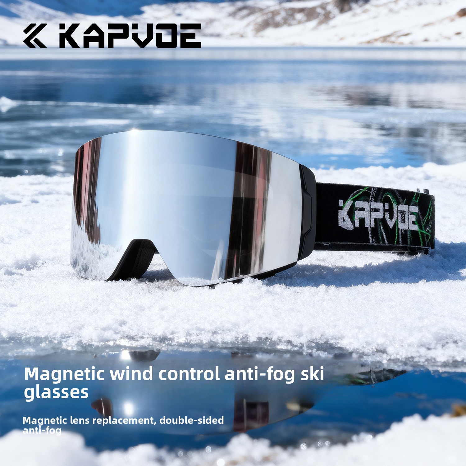 แว่นตาสกีแม่เหล็ก KAPVOE เลนส์ - Ski Goggles Magnetic Quick Change Lens บทวิจารณ์และราคา