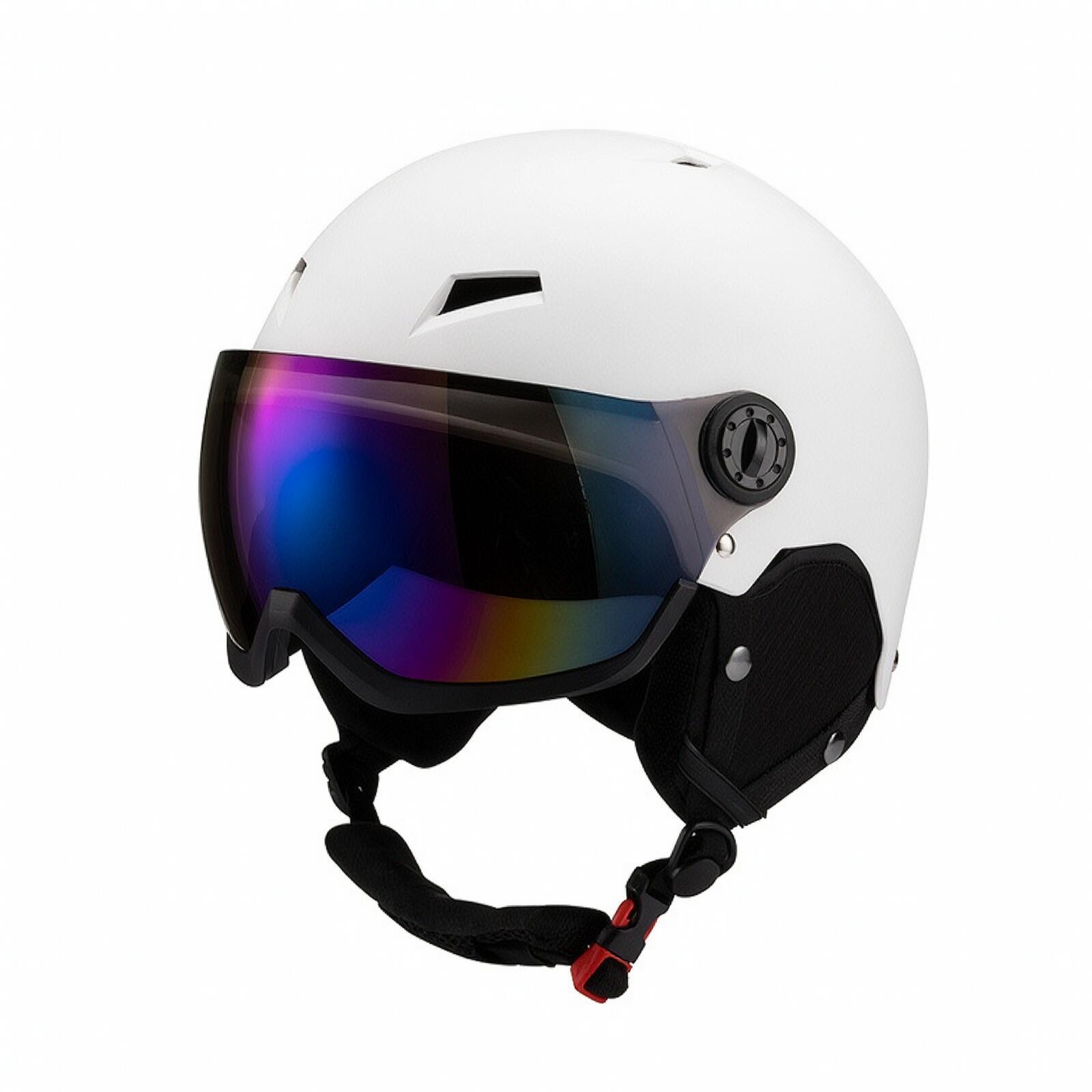 หมวกกันน็อคสกีสำหรับผู้ใหญ่ พร - Ski Helmet With Integrated Visor บทวิจารณ์และราคา